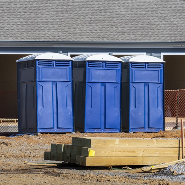 what is the expected delivery and pickup timeframe for the porta potties in Grottoes